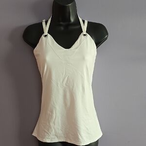 White Workout Tank